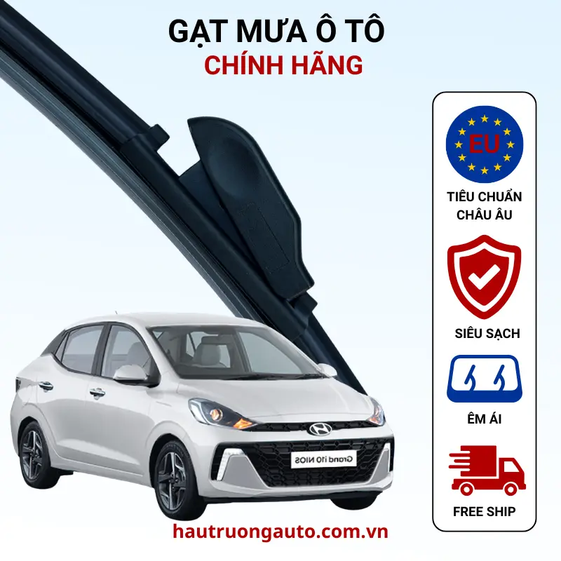 Gạt mưa ô tô Hyundai Grand i10 5 Kích thước gạt mưa ô tô Hyundai Grand i10